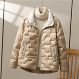 Women's quilted puffer jacket, view 2