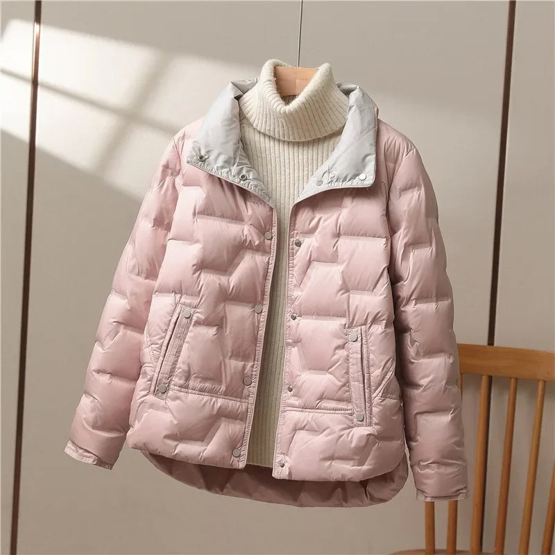 Women's quilted puffer jacket, view 3