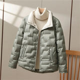 Women's quilted puffer jacket, view 4