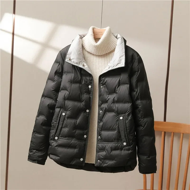 Women's quilted puffer jacket, view 5