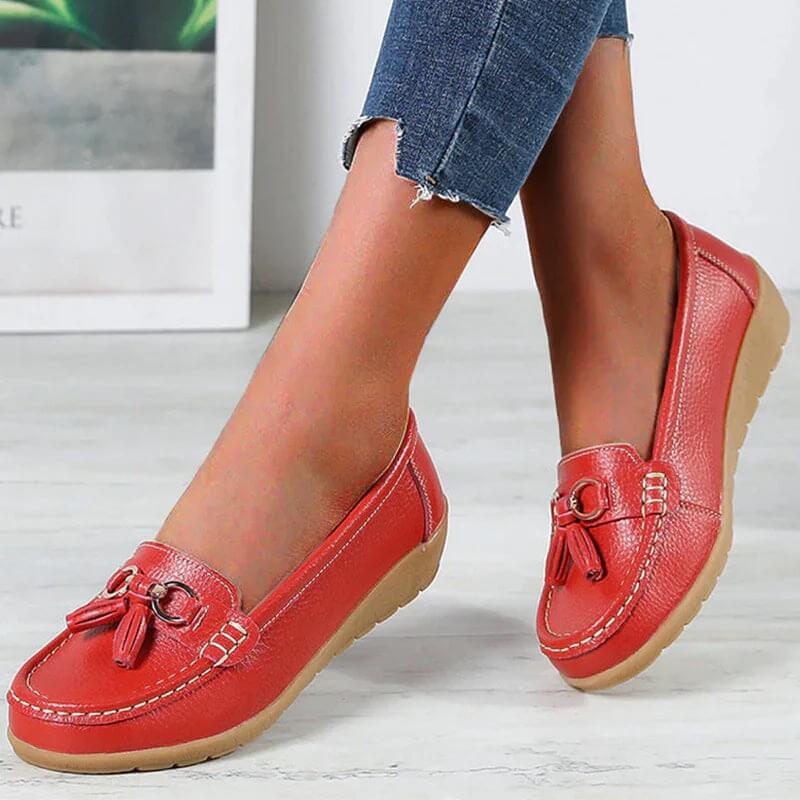 Isabella – Orthopedic Leather Loafers