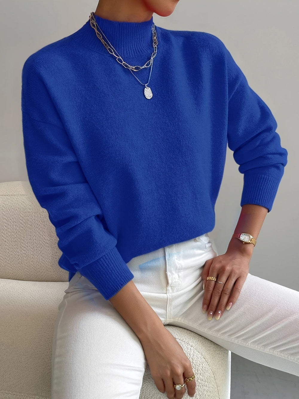 Enhanced Product Title: Donna™ Classic Turtleneck Sweater for Women - Timeless Style & Comfort

This optimized title includes relevant keywords while maintaining clarity and appeal for potential customers.