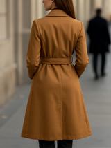 Women's belted trench coat, view 2