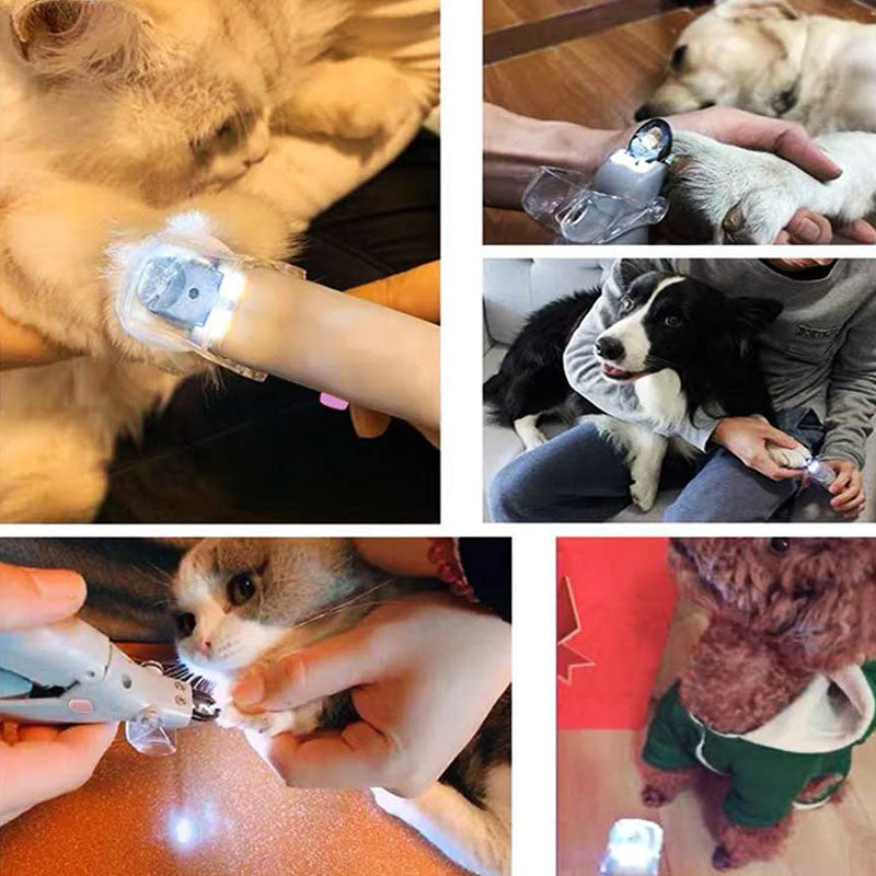 Professional Dog Nail Trimmers with Safety Sensor Light - Quick & Easy Pet Grooming Tool