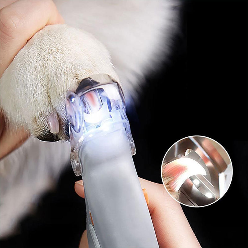 Professional Dog Nail Trimmers with Safety Sensor Light - Quick & Easy Pet Grooming Tool