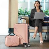 JetTrek Compact 2-Piece Carry-On Luggage Set - Trolley Bag & Spinner Wheels for Easy Travel
