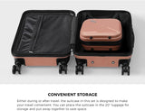 JetTrek Compact 2-Piece Carry-On Luggage Set - Trolley Bag & Spinner Wheels for Easy Travel