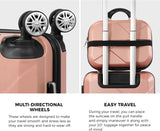 JetTrek Compact 2-Piece Carry-On Luggage Set - Trolley Bag & Spinner Wheels for Easy Travel