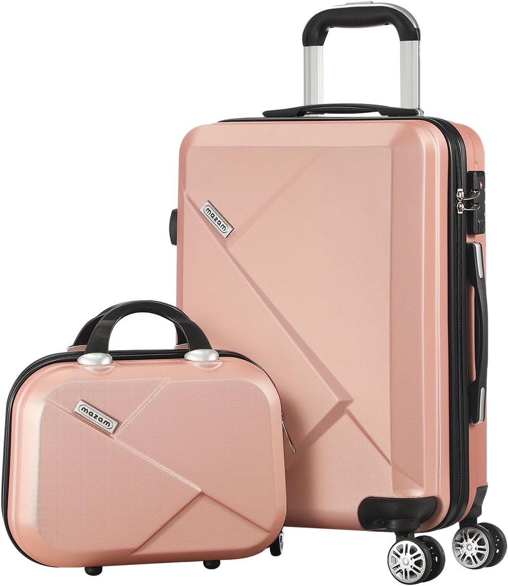 JetTrek Compact 2-Piece Carry-On Luggage Set - Trolley Bag & Spinner Wheels for Easy Travel