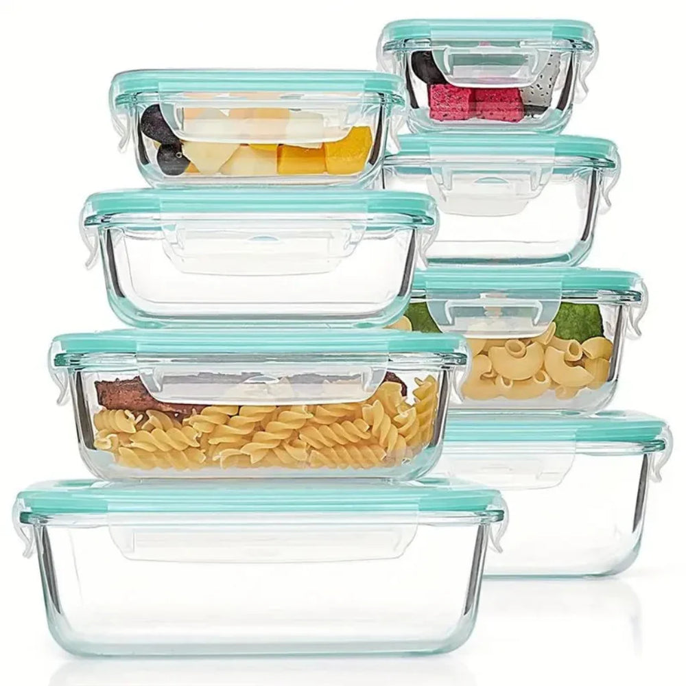Glass Food Storage Containers – Airtight Lids, Leak-Proof & Meal Prep Ready