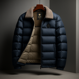 Men's wrap puffer jacket, view 4