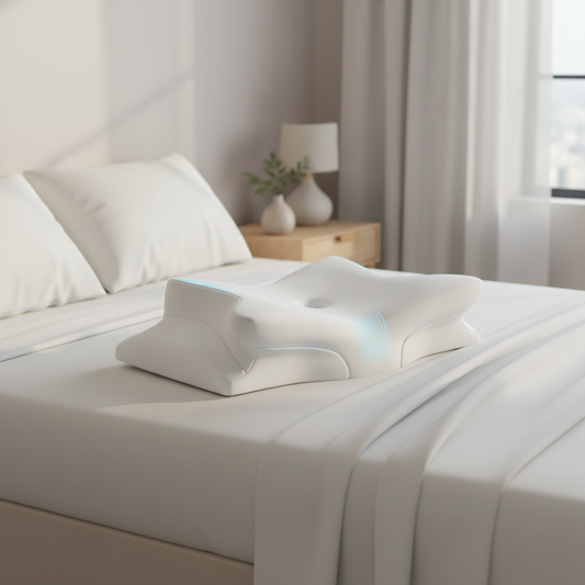 Sleep Support Pillow – Memory Foam, Ergonomic Design & Anti-Snore Relief