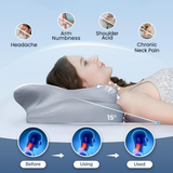 Memory Foam Ergonomic Sleep Support Pillow Anti Snore