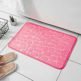 Non-Slip Memory Foam Bathroom & Living Room Mat - Luxurious Embossed Velvet Design for Ultimate Comfort