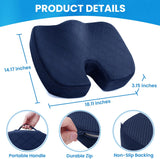 Premium Memory Foam Seat Cushion for Ultimate Comfort - Ideal for Car Seats & Office Chairs
