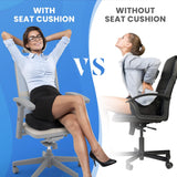 Premium Memory Foam Seat Cushion for Ultimate Comfort - Ideal for Car Seats & Office Chairs