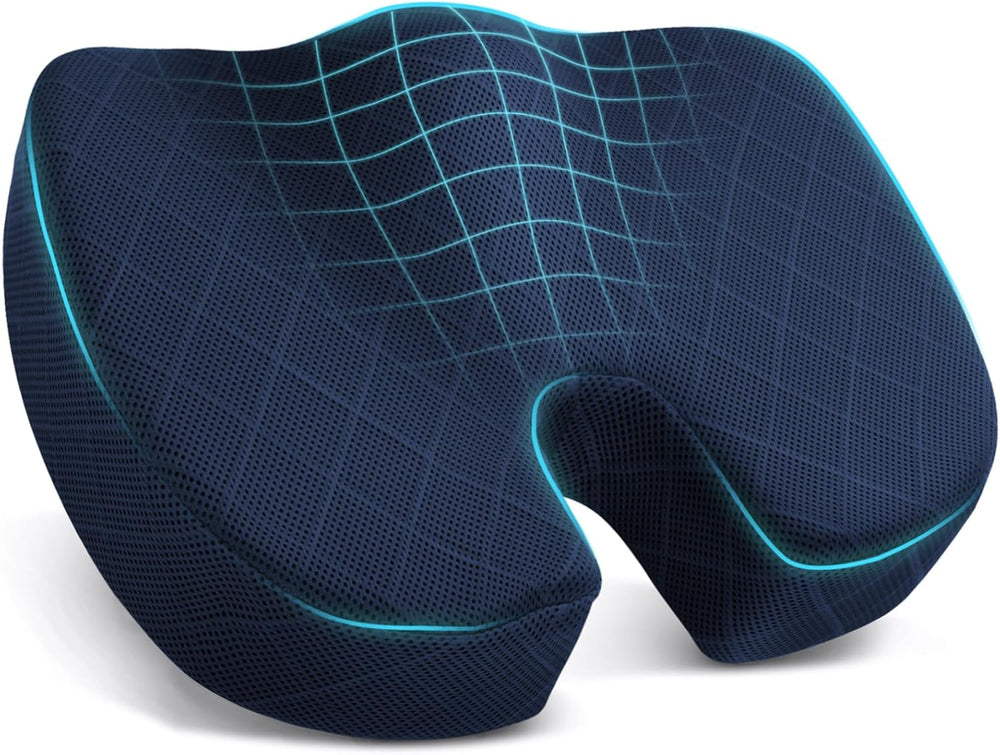 Premium Memory Foam Seat Cushion for Ultimate Comfort - Ideal for Car Seats & Office Chairs