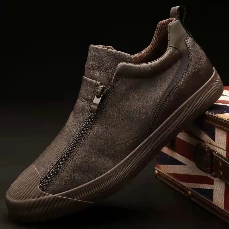 Men's Zippered Sneakers - Stylish & Comfortable Footwear for All-Day Wear