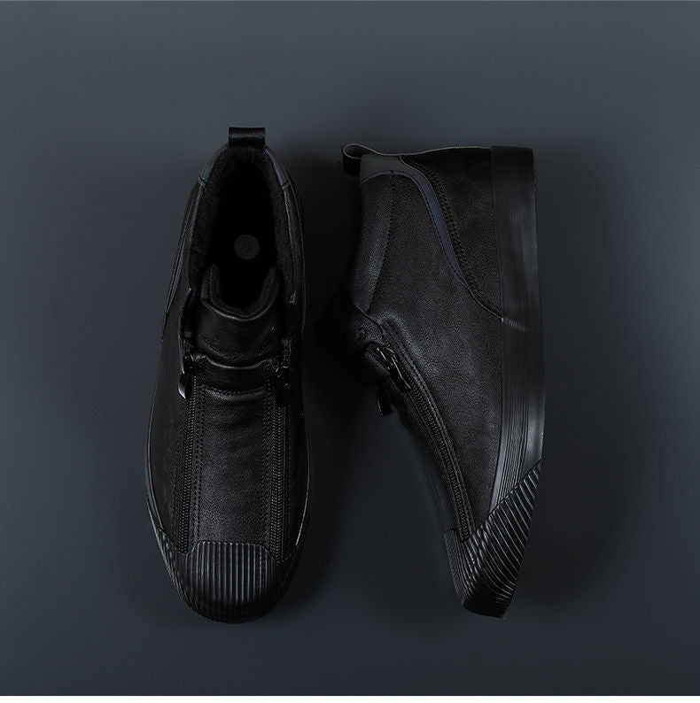 Men's Zippered Sneakers - Stylish & Comfortable Footwear for All-Day Wear