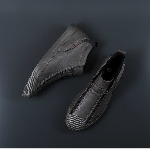 Men's Zippered Sneakers - Stylish & Comfortable Footwear for All-Day Wear