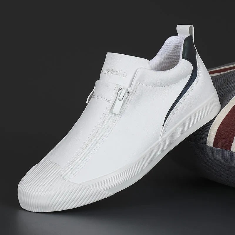 Men's Zippered Sneakers - Stylish & Comfortable Footwear for All-Day Wear