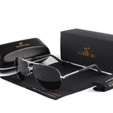 Vintage Sunglasses – Men's, Aluminum Frame & UV400 Polarized Lenses