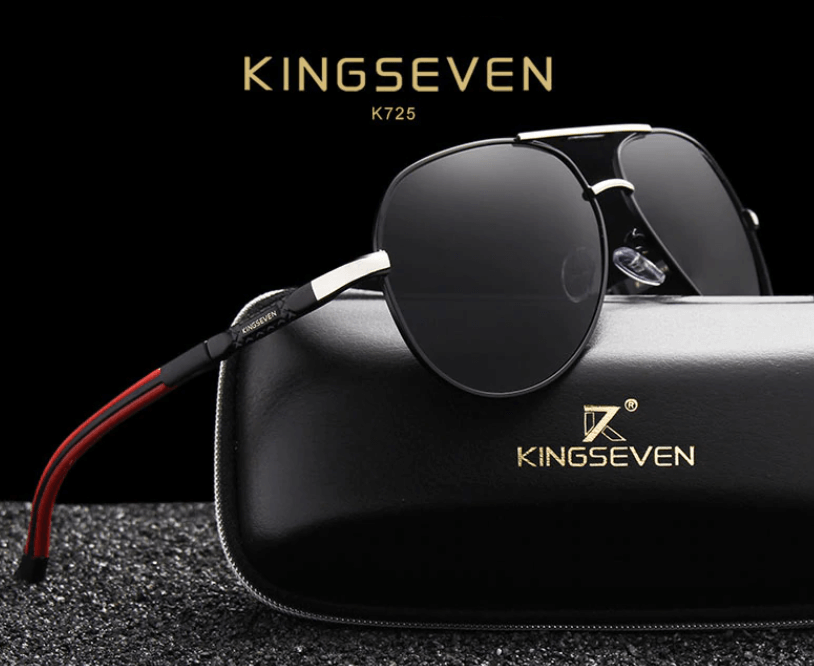 Vintage Sunglasses – Men's, Aluminum Frame & UV400 Polarized Lenses