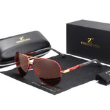 Vintage Sunglasses – Men's, Aluminum Frame & UV400 Polarized Lenses