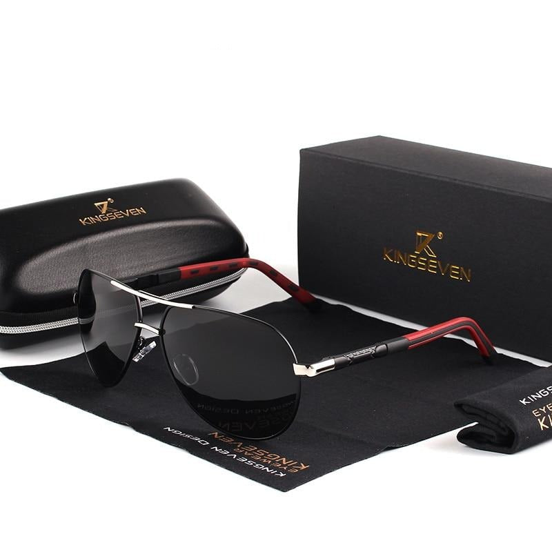 Vintage Sunglasses – Men's, Aluminum Frame & UV400 Polarized Lenses