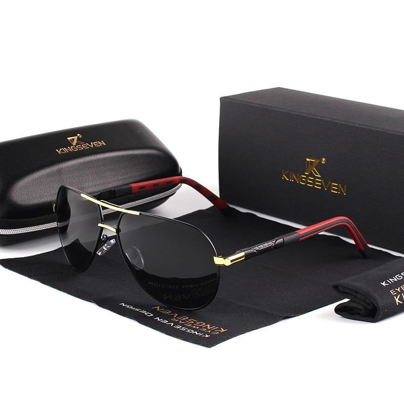 Vintage Sunglasses – Men's, Aluminum Frame & UV400 Polarized Lenses