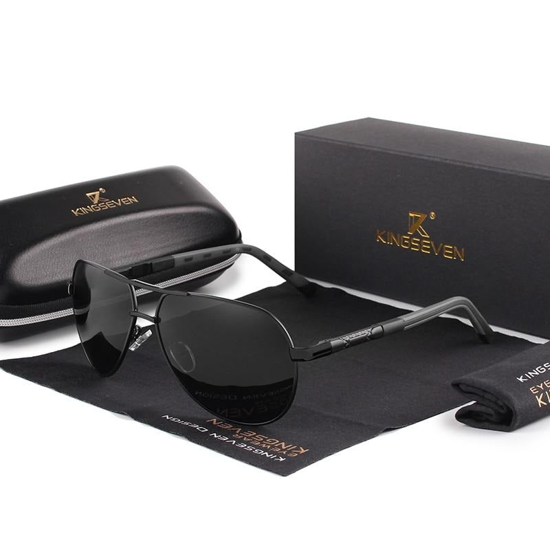 Vintage Sunglasses – Men's, Aluminum Frame & UV400 Polarized Lenses