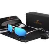 Vintage Sunglasses – Men's, Aluminum Frame & UV400 Polarized Lenses