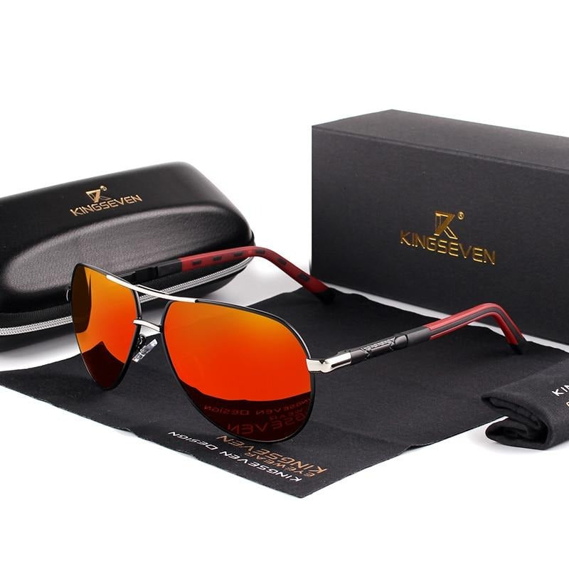 Vintage Sunglasses – Men's, Aluminum Frame & UV400 Polarized Lenses