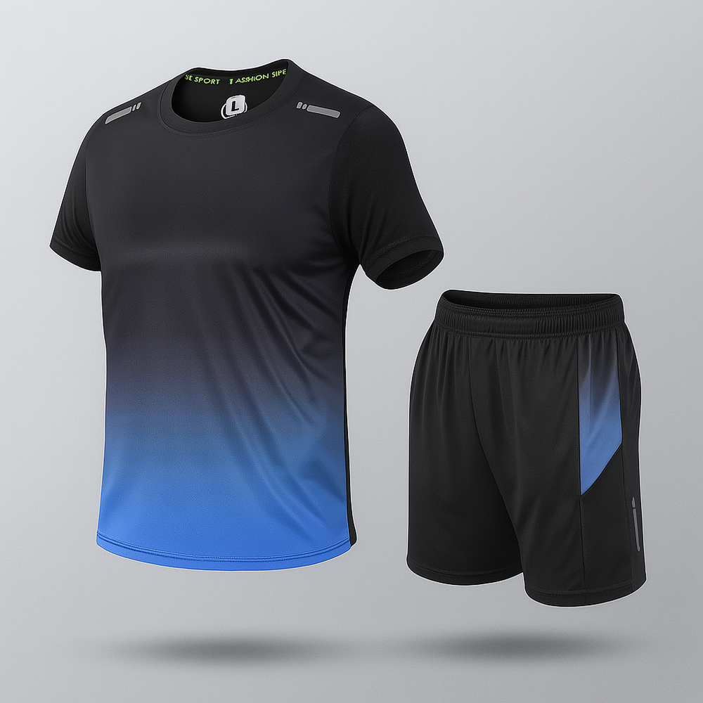 Men's Activewear Set – Moisture-Wicking, Full-Zip Jacket & Jogger Pants