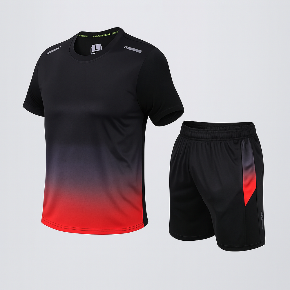 Men's Activewear Set – Moisture-Wicking, Full-Zip Jacket & Jogger Pants
