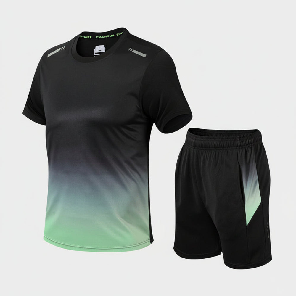 Men's Activewear Set – Moisture-Wicking, Full-Zip Jacket & Jogger Pants