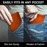 EliteFold Men's Bifold Wallet - Premium Top Grain Leather, Stylish & Durable