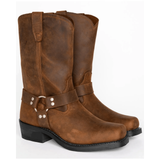 Men's Boots Harness Slip On Oil Resistant | Motorcycle Boots