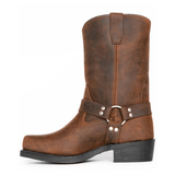 Men's Boots Harness Slip On Oil Resistant | Motorcycle Boots