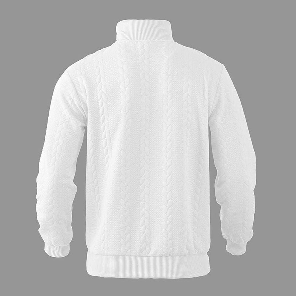 Alexander | Men's Cable Knit Sweater Quarter-Zip Pullover
