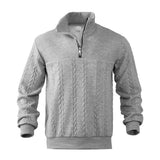 Alexander | Men's Cable Knit Sweater Quarter-Zip Pullover
