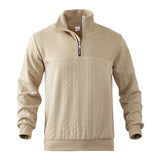 Alexander | Men's Cable Knit Sweater Quarter-Zip Pullover