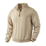 Alexander | Men's Cable Knit Sweater Quarter-Zip Pullover