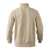 Alexander | Men's Cable Knit Sweater Quarter-Zip Pullover