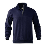 Alexander | Men's Cable Knit Sweater Quarter-Zip Pullover
