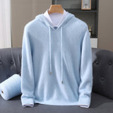 Sebastian | Men's Cashmere Hooded Pullover Knit Sweater
