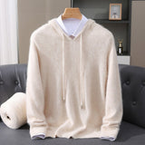 Sebastian | Men's Cashmere Hooded Pullover Knit Sweater