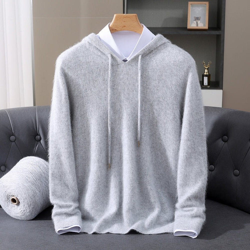 Sebastian | Men's Cashmere Hooded Pullover Knit Sweater