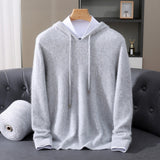 Sebastian | Men's Cashmere Hooded Pullover Knit Sweater