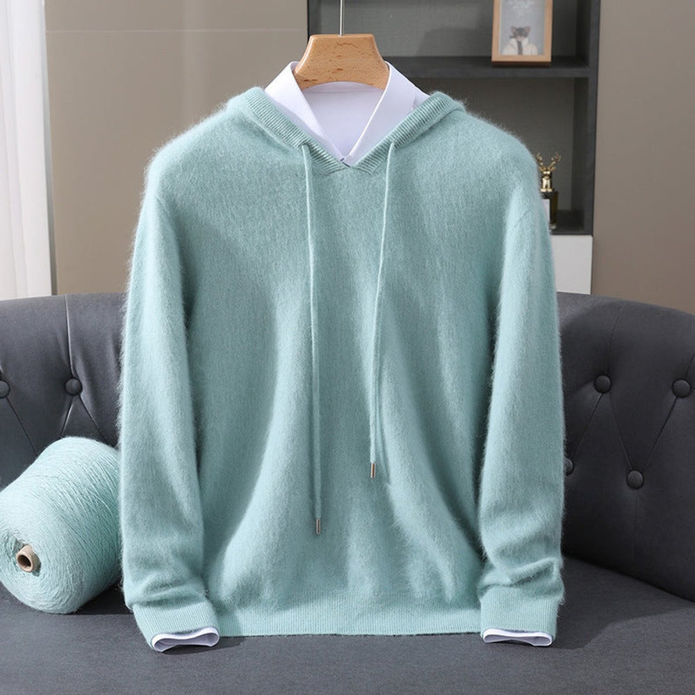 Sebastian | Men's Cashmere Hooded Pullover Knit Sweater